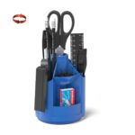 Suport p-u instrumente de scris din plastic EK,Minidesk,12 elem,albast