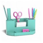 Suport p-u instrumente de scris din plastic EK,Victoria,8 elem,turcuo