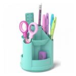 Suport p-u instrumente de scris din plastic EK,Minidesk,8 elem,turcuoa