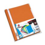 Dosar plastic cu sina 120/180mkm,portocale,2 gauri